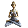 Joga Lady Figúrka - Bronzovo - Strieborná 24 cm