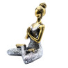 Joga Lady Figúrka - Bronzovo - Strieborná 24 cm