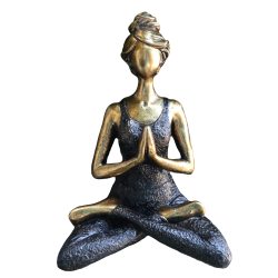 Joga Lady Figúrka - Bronzovo - Čierna 24 cm
