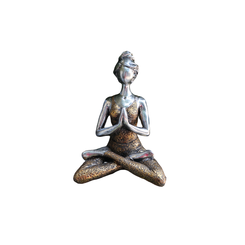 Joga Lady Figúrka - Strieborno - Zlatá 24 cm