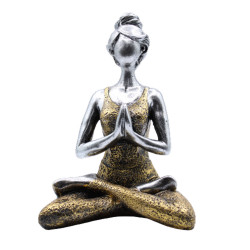 Joga Lady Figúrka - Strieborno - Zlatá 24 cm