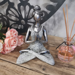 Joga Lady Figúrka - Strieborno - Biela 24 cm