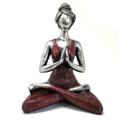 Joga Lady Figúrka - Strieborno - Bordová 24 cm