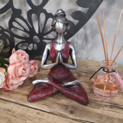 Joga Lady Figúrka - Strieborno - Bordová 24 cm