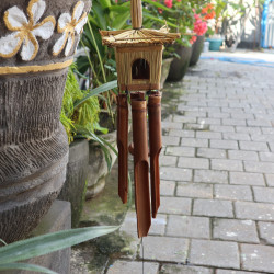 6x Štvorcová Vtáčia Búdka z Morskej Trávy so Zvonkohru 49x15cm