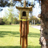6x Štvorcová Vtáčia Búdka z Morskej Trávy so Zvonkohru 49x15cm