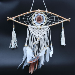 4x Ochranný Lapač Snov - Malý - Macramé - Rôzne Farby