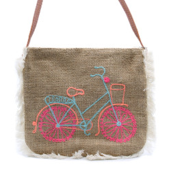 Strapcová Taška - Bicykel (Vyšívaná)