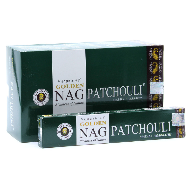12x 15g Vonné Tyčinky Golden Nag - Pačuli