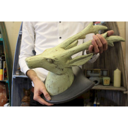 Hlava Jeleňa - Zelená Vymývaná