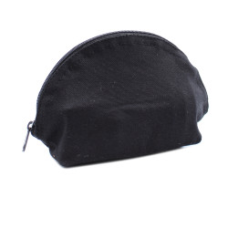 12x Čierne Bavlnené Toaletné Tašky 10 oz - 18x10x7 cm