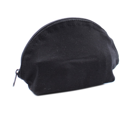 12x Čierne Bavlnené Toaletné Tašky 10 oz - 18x10x7 cm