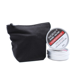 12x Čierne Bavlnené Toaletné Tašky 10 oz - 12x14x7 cm