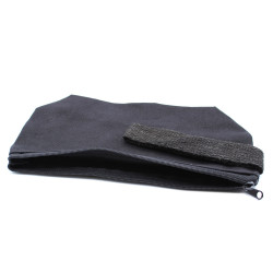 6x Čierne Bavlnené Toaletné Tašky 10 oz - Do Ruky 22x12x7 cm