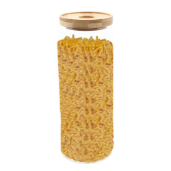Sklenená Dóza s Bambusovým Uzáverom - 20cm