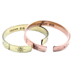 12x Inšpiračné Náramky- Meď - Východ Slnka, Galaxia, Hviezdy, Zem