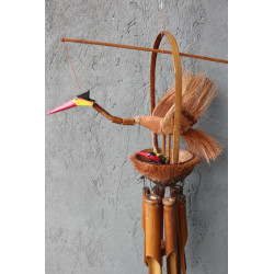 Bambusová Zvonkohra - bez Povrchovej Úpravy - Matka a Mláďatá