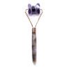 Valček na Čeľusť Tváre zo Vzácnych Kameňov - Amethyst
