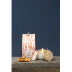 Sójová Sviečka s Dreveným Uzáverom - Rebarbora