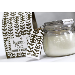 Sviečky v Sklenom Pohári s Klipsou - Dolly Blue