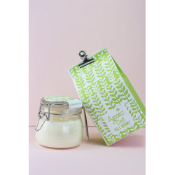 Sviečky v Sklenom Pohári s Klipsou - Dolly Blue