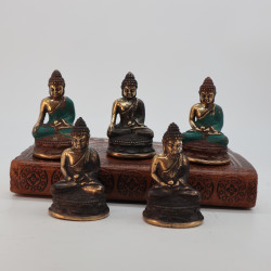 5x Mini sediaci Budha - Meditácia