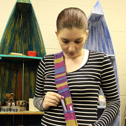 4x Etno Nepálska Taška- Sunrise Orange