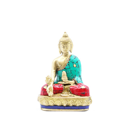 Mosadzná Figúrka Budhu - Ruky Dole - 11.5 cm