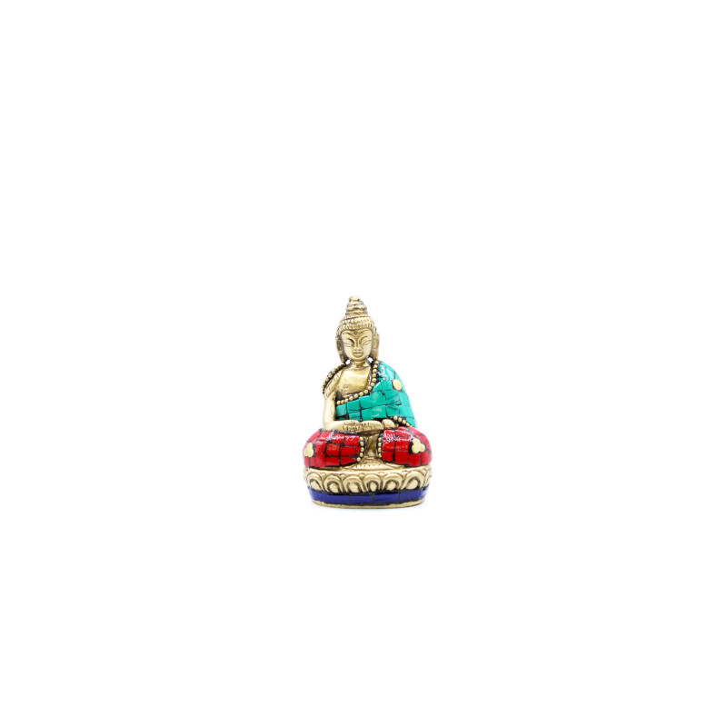 Mosadzná Figúrka Budhu - Ruky Hore - 7.5 cm