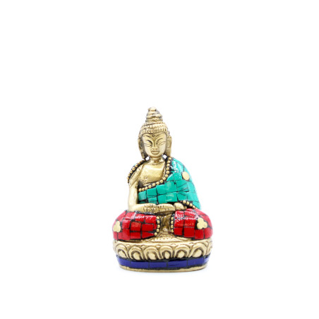 Mosadzná Figúrka Budhu - Ruky Hore - 7.5 cm