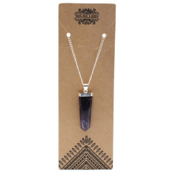 Prívesky z Drahých Kameňov - Amethyst - Plochý