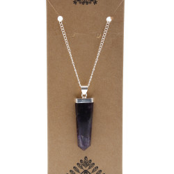 Prívesky z Drahých Kameňov - Amethyst - Plochý