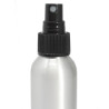 8x 100 ml Hliníková Fľaška s Čiernym Rozprašovačom