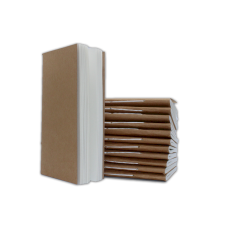 12x Ručne Vyrábané Kožené Zápisníky - Papierová Výplň - ekologický (80