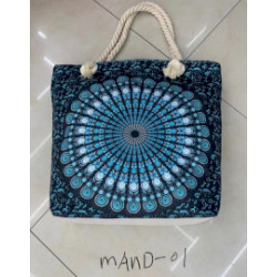 Mandala Taška s Povrazovými Ramienkami - Tmavo Modra