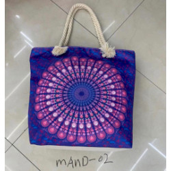 Mandala Taška s Povrazovými Ramienkami - Fialovo Modrá