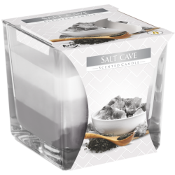 6x Dúhové Sviečky v Skle - Soľná Jaskyňa