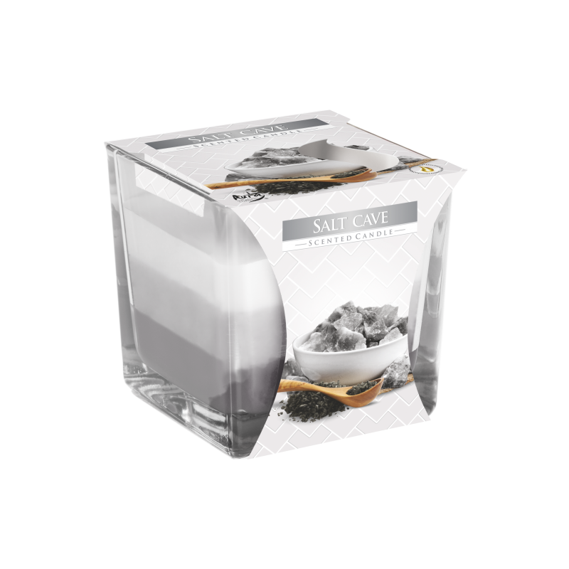 6x Dúhové Sviečky v Skle - Soľná Jaskyňa