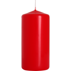 8x Šviečky Valec 100mm - Červené