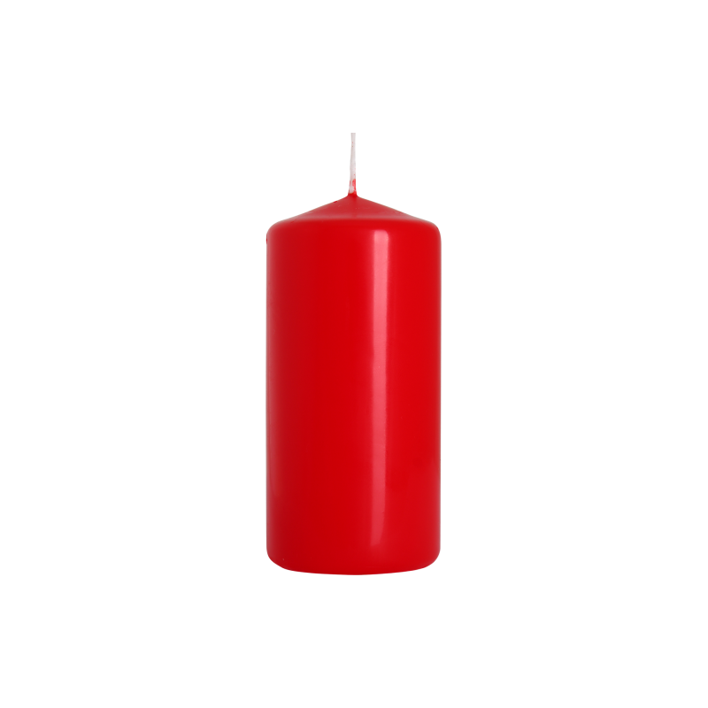 8x Šviečky Valec 100mm - Červené