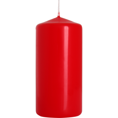 8x Šviečky Valec 100mm - Červené