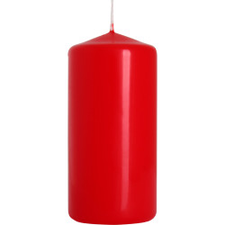 8x Šviečky Valec 100mm - Červené