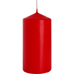 6x Šviečky Valec 60x120mm - Červené