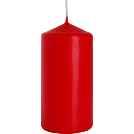 6x Šviečky Valec 60x120mm - Červené