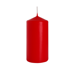 6x Šviečky Valec 60x120mm - Červené