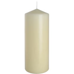 6x Šviečky Valec 80x200mm - Ivory
