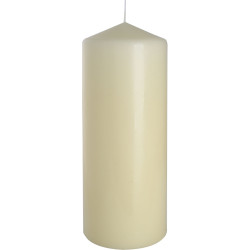 6x Šviečky Valec 80x200mm - Ivory