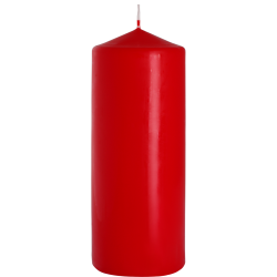 6x Šviečky Valec 80x200mm - Červené