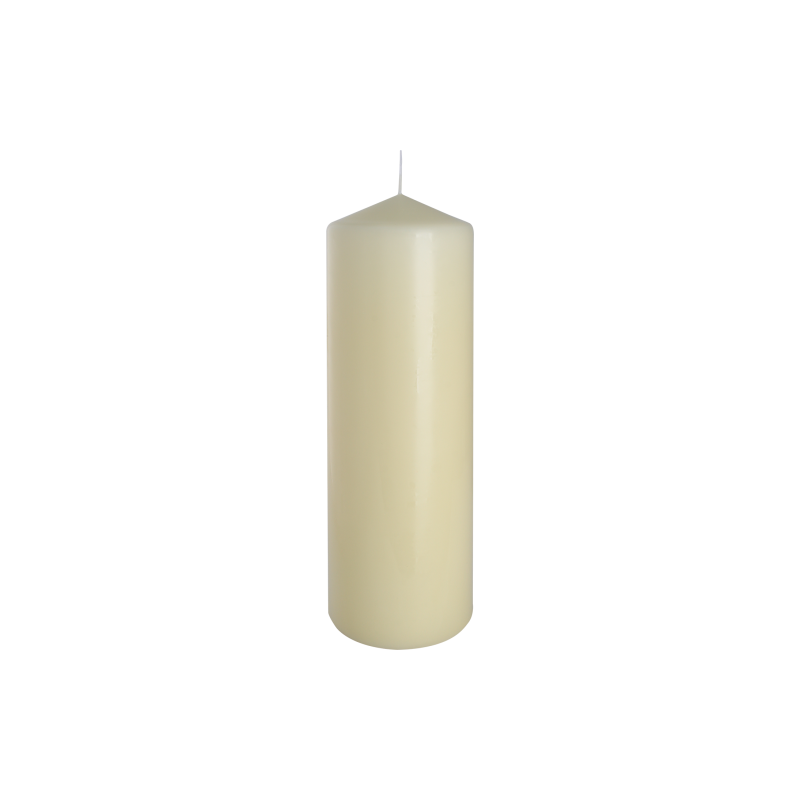 6x Šviečky Valec 80x250mm - Ivory