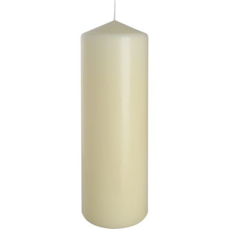 6x Šviečky Valec 80x250mm - Ivory